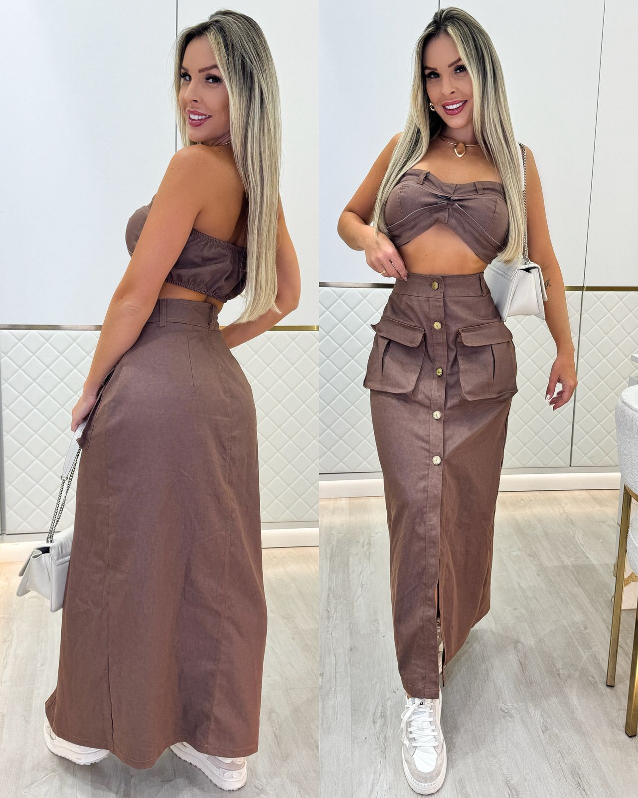 Conjunto Letícia Marrom 95746